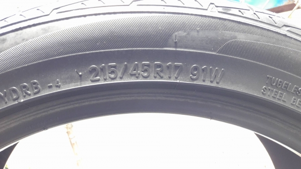 ขายยาง 215/45/17 TOYO DRB ปี13 1ชุด ขายยาง 215/45/17 TOYO DRB ปี13 1ชุด