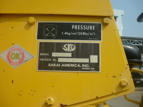 รถบด 10 ตัน Sakai SV505D ชม.ต่ำ รถนอกแท้ๆ ยังไม่ผ่านการใช้งานในไทย 100\%