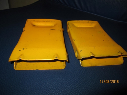 หนุนล้อไม่ให้รถไหล Made in Japan สีเหลืองเหล็กหนาแข็งแรง