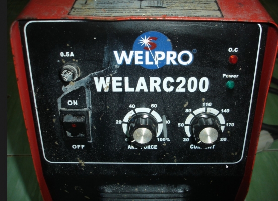 ขายตู้เชื่อมWELPRO WELARC-200 เครื่องเชื่อม MMA ระบบอินเวอร์เตอร์ 200A/220V