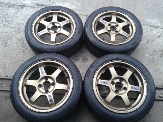 ขายล้อ te37 ขอบ 15 พร้อมยาง