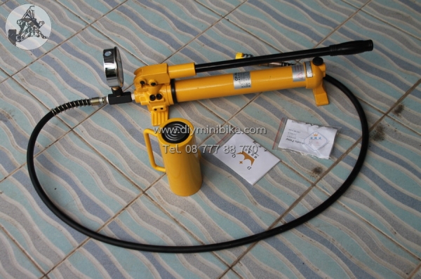 ไฮดรอลิก 20 ตัน กระบอก+ปั๊มไฮดรอลิกมือโยกพร้อมเกจวัดแรงดัน