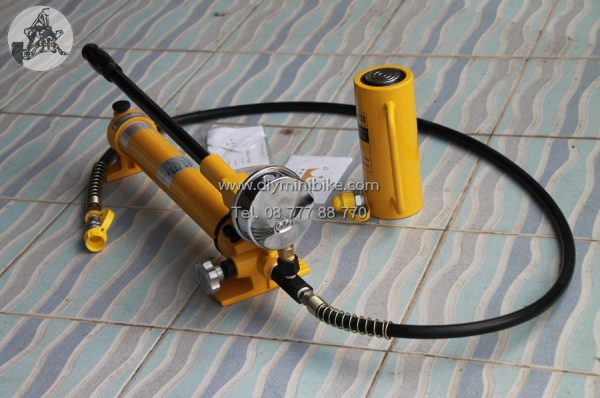 ไฮดรอลิก 20 ตัน กระบอก+ปั๊มไฮดรอลิกมือโยกพร้อมเกจวัดแรงดัน