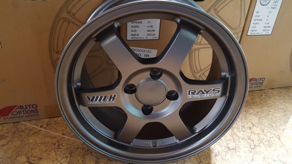 ขายล้อใหม่TE37 ขอบ15 4รู100 กัลเทา หน้า7 ET35 งานAuto Options ขายล้อใหม่TE37 ขอบ15 4รู100 กัลเทา หน้า7 ET35 งานAuto Options