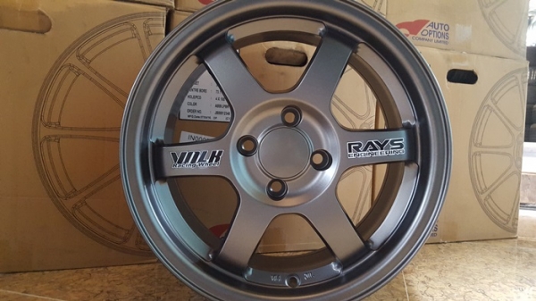 ขายล้อใหม่TE37 ขอบ15 4รู100 กัลเทา หน้า7 ET35 งานAuto Options ขายล้อใหม่TE37 ขอบ15 4รู100 กัลเทา หน้า7 ET35 งานAuto Options