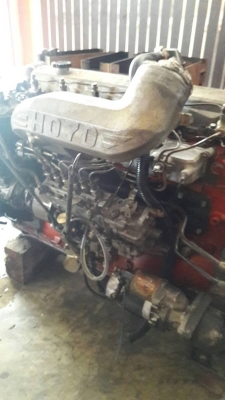 เครื่องยนต์ฮีโน่HO7Dสิงห์ไฮเทค195แรงม้าเครื่องสวยติดดีมากครับ