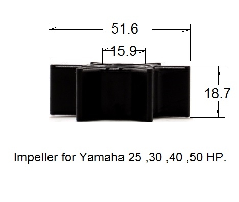 ล๊อคสายคอนโทรล Yamaha 25/30 /ลูกยางปั๊มน้ำ 25-50hp