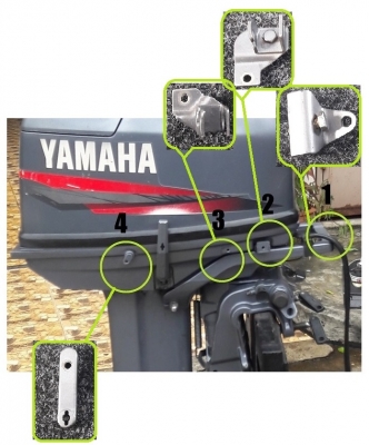 ล๊อคสายคอนโทรล Yamaha 25/30 /ลูกยางปั๊มน้ำ 25-50hp