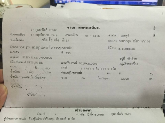 ขายรถ 6 ล้อ สไลด์ถาดเฉียง ทะเบียนประกอบการ รถพร้อมใช้งาน