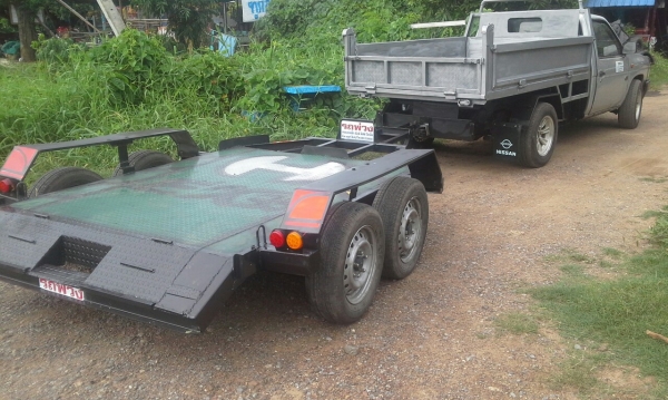 เทเลอรลากแบคโฮ3.5ตันแหนบเตี้ย สูง40ซม เทเลอรลากแบคโฮ3.5ตันแหนบเตี้ย สูง40ซม