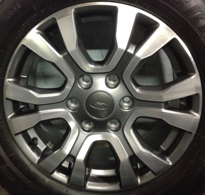 แม็กป้ายแดง ford ranger ขอบ18 พร้อมยางป้ายแดง 265-60-18 ปี16