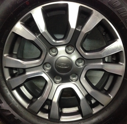 แม็กป้ายแดง ford ranger ขอบ18 พร้อมยางป้ายแดง 265-60-18 ปี16