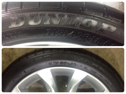 แม็ก NEW MAZDA3 ขอบ 18 พร้อมยาง 215-45-18 ปลายปี 15 แม็ก NEW MAZDA3 ขอบ 18 พร้อมยาง 215-45-18 ปลายปี 15