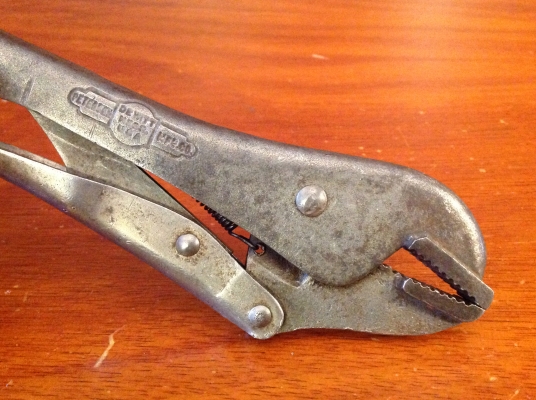 ขายคีมล็อค Vintage Petersen Vise Grip No.10 Dewitt, Nebr. รุ่น 2 ตี 3 แถว ขาเดี่ยว ขายคีมล็อค Vintage Petersen Vise Grip No.10 Dewitt, Nebr. รุ่น 2 ตี 3 แถว ขาเดี่ยว