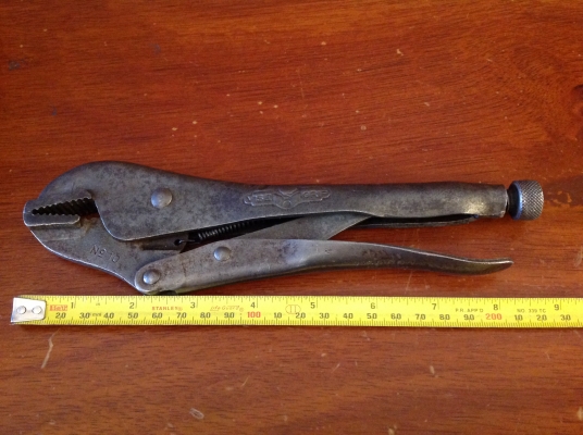 ขายคีมล็อค Vintage Petersen Vise Grip No.10 Dewitt, Nebr. รุ่น 2 ตี 3 แถว ขาเดี่ยว ขายคีมล็อค Vintage Petersen Vise Grip No.10 Dewitt, Nebr. รุ่น 2 ตี 3 แถว ขาเดี่ยว