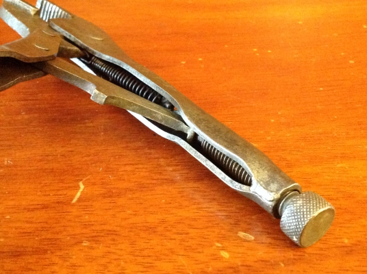 ขายคีมล็อค Vintage Petersen Vise Grip No.10 Dewitt, Nebr. รุ่น 2 ตี 3 แถว ขาเดี่ยว