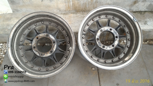 ล้อ Hurricane racing HR385 Japan ขอบ 16 6รู กว้าง 8.5นิ้ว อ็อฟ -35 เป็นล้อหายากอีกรุ่นค่ะ