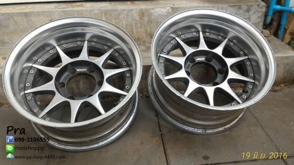 ล้อ Hurricane racing HR385 Japan ขอบ 16 6รู กว้าง 8.5นิ้ว อ็อฟ -35 เป็นล้อหายากอีกรุ่นค่ะ