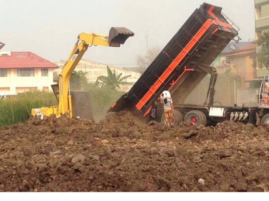 ให้เช่า แบ็คโฮ แทรกเตอร์ รถบด 6-10ล้อ รับถมดิน