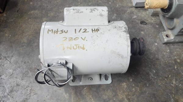 มอเตอร์ Mitsubishi 1/2 HP 220V สวยๆลื่นๆมาเทสได้!!