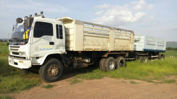 สิบล้อ อีซูชุ 270ยูโร2ปี50 maxloadแม่ลูก2เพา ดั้มสามมิต สภาพดีสวยพร้อมใช้งาน ทะเบียนพร้อมโอน