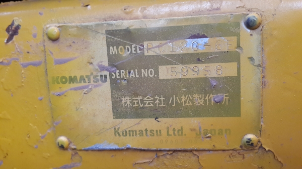ขายแบคโฮ KOMATSU PC120-6E พร้อมใช้งาน