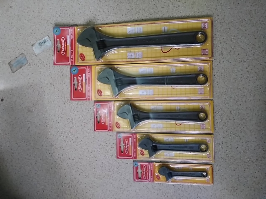 ขายประแจเลื่อน taparia 4", 6", 8", 10", 12"