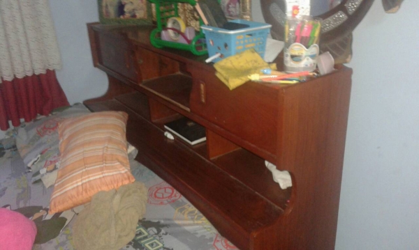 โต๊ะเครื่องแป้ง+เตียงไม้สัก