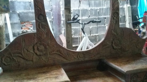 โต๊ะเครื่องแป้ง+เตียงไม้สัก