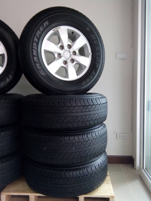 ล้อเดิมพรีรันเนอร์ พร้อมยางดันล็อป ขอบ16 ขายทั้งชุด 7,000บ.