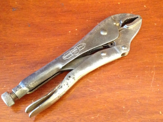 ขายคีมล็อค Vintage Petersen Vise Grip 10WR Dewitt, Nebr. ตี 3 แถว