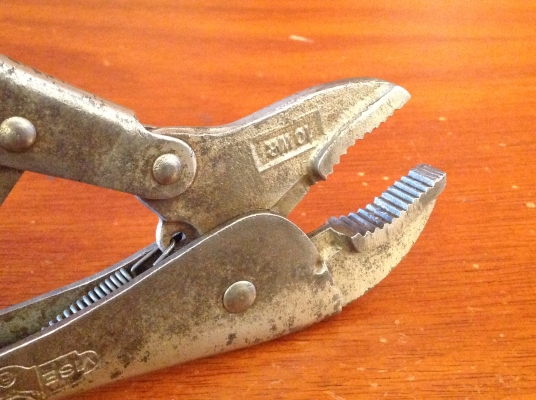 ขายคีมล็อค Vintage Petersen Vise Grip 10WR Dewitt, Nebr. ตี 3 แถว