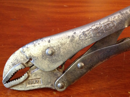 ขายคีมล็อค Vintage Petersen Vise Grip 10WR Dewitt, Nebr. ตี 3 แถว