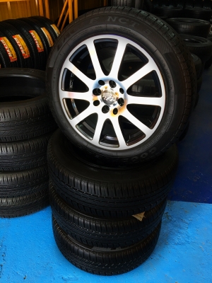 ล้อแม็กซ์ขอบ 15 4 รู / 6 รู 114 พร้อมยาง Good year 185/55 R15 สภาพนางฟ้า