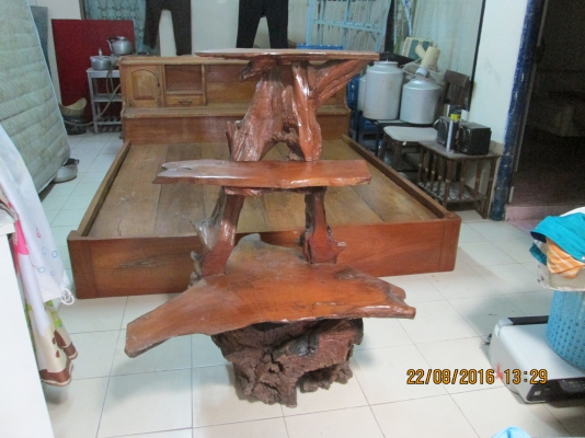 ขายถูก ไม้สักหนา ฃั้นตอไม้สักโฃว์สภาพสมบูรณ์ ขาย 2900บาท