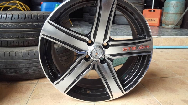 ขายล้อแม็ก GTR Sports ขอบ 17 4รู 100 กว้าง 7 4 ล้อ