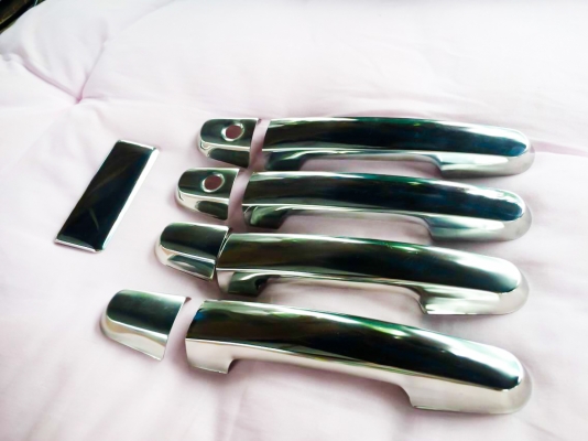 ครอบจับประตู VIGO,VIOS 4ประตู สแตนเลสแท้