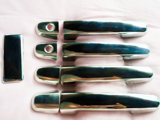 ครอบจับประตู VIGO,VIOS 4ประตู สแตนเลสแท้