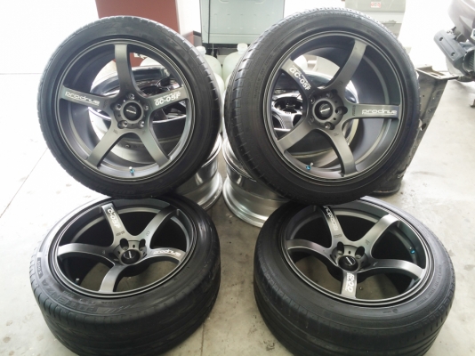 ล้อ prodrive gc 05f ขอบ 18 รูน็อต 5 รู พร้อมยาง สวยกริบ