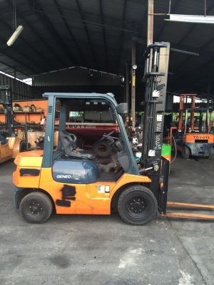 ฟอล์คลิฟต์ 2.5 ตัน TOYOTA 7FD25  รถเก่าญี่ปุ่น ดีเซล 2Z  เสา 4.5 เมตร