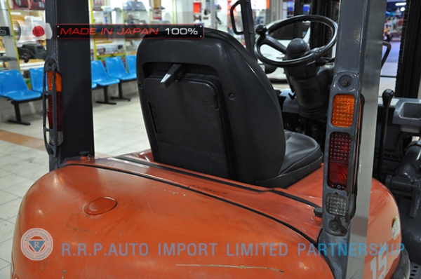 ขายรถโฟล์คลิฟท์มือสอง TOYOTA รุ่น 6FG15-31218 ราคา 175,000 บาท นำเข้าจากประเทศญี่ปุ่น 100\% ไม่เคยใช้งานในประเทศไทย