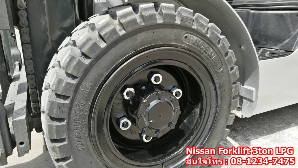 ขายNissan Forklift 3ตัน รุ่น1F เสา4เมตร เกียร์ออโต้ เครื่องK21LPG