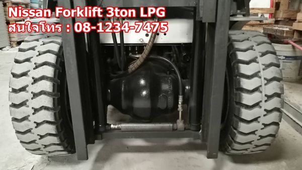 ขายNissan Forklift 3ตัน รุ่น1F เสา4เมตร เกียร์ออโต้ เครื่องK21LPG