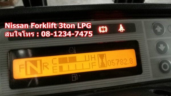 ขายNissan Forklift 3ตัน รุ่น1F เสา4เมตร เกียร์ออโต้ เครื่องK21LPG