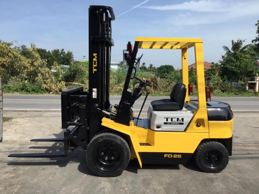 ฟอล์คลิฟต์ 2.5 ตัน  TCM  FD25Z3  รถนอกเก่าญี่ปุ่น  เสา 4 เมตร งาฮิ้งฟอล์ค