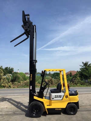 ฟอล์คลิฟต์ 2.5 ตัน TCM FD25Z3 รถนอกเก่าญี่ปุ่น เสา 4 เมตร งาฮิ้งฟอล์ค ฟอล์คลิฟต์ 2.5 ตัน TCM FD25Z3 รถนอกเก่าญี่ปุ่น เสา 4 เมตร งาฮิ้งฟอล์ค