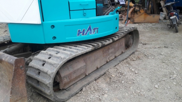 ขายรถขุด ยี่ห้อ HANIX รุ่น S&amp;B550 คอนโทรลน้ำมัน ปั๊มนิ้วเปลี่ยนเป็น แทรคเหล็ก สินค้าเก่านอก มีเอกสาร ราคา 340,000 บาท