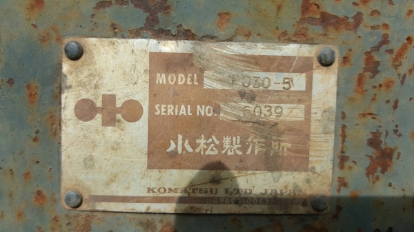 ขาย แบคโฮ KOMATSU PC30-5 รถพร้อมใช้งาน เครื่องดี เอกสารใบซื้อขาย