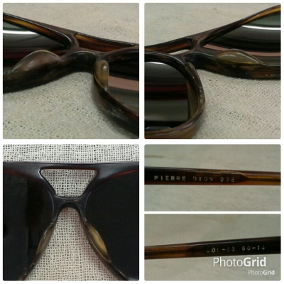 แว่นตาฟรานซ์วินเทจทรง 'หยดน้ำตา'  Vintage Pierre Dion handmade in France