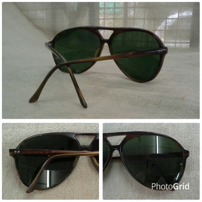 แว่นตาฟรานซ์วินเทจทรง 'หยดน้ำตา'  Vintage Pierre Dion handmade in France